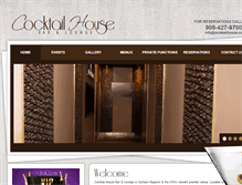 Tablet Screenshot of cocktailhouse.ca
